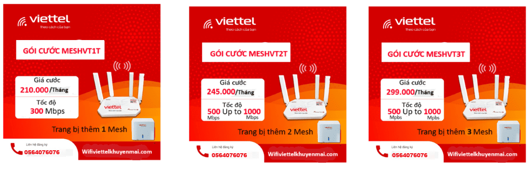 lắp Viettel tại phường Tam Long gói cước Meshvt