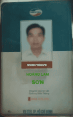 thẻ nhân viên Hoàng Lam Sơn